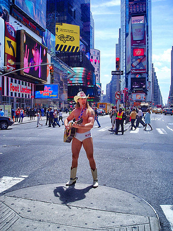 Naked Cowboy, Times Square