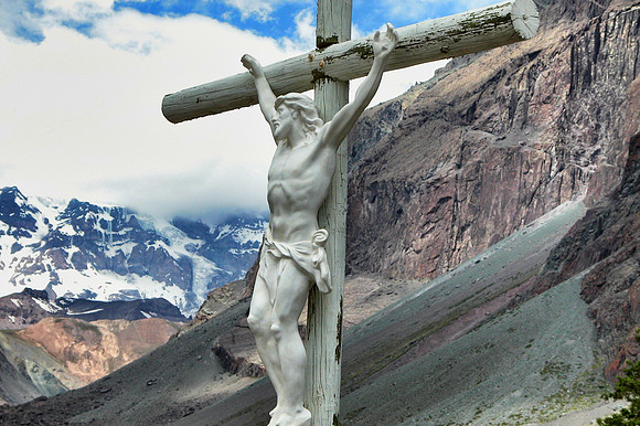 Memorial to Miners in Andes Mountains, Chile - Argentina Border