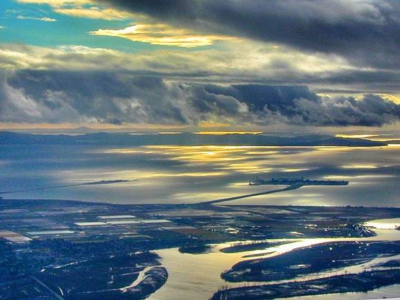 Flying into Vancouver, BC