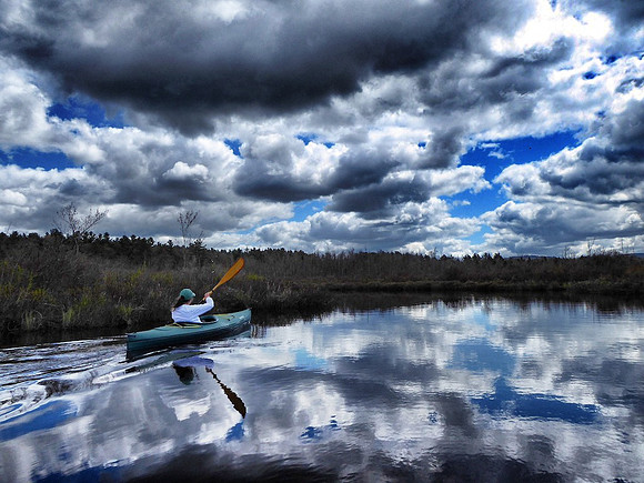 Kayak on Gridley River