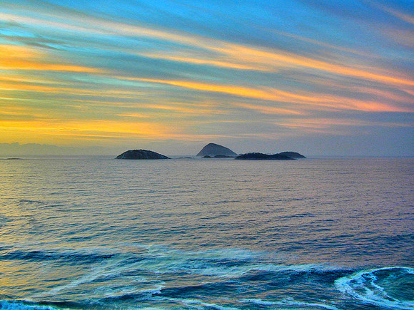 Ocean off Rio de Janerio